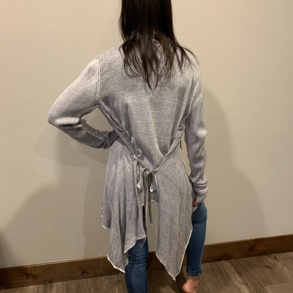 Umgee | Gray Ribbed Cardigan - Picture 4 of 7